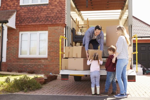 House removal team handling a local move in Hackney