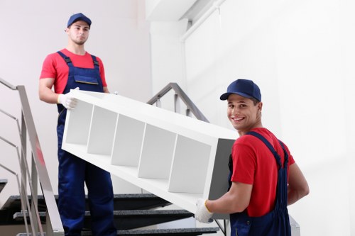 Furniture pick-up service for a Hackney flat with bulky items ready for removal