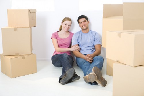 Careful loading of furniture for student removals in Hackney