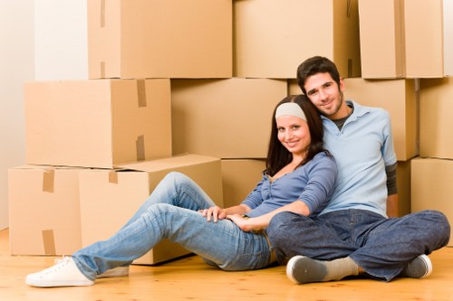 Local removals crew assisting with a flat move in Hackney