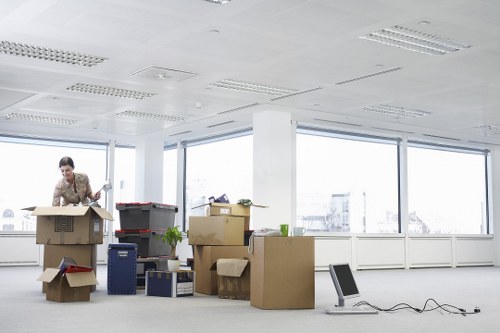 Packing and loading household belongings for a Hackney home removal